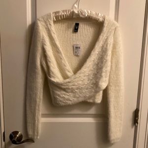 Windsor Crop Ivory Sweater.